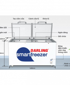 Kích thước tủ đông Darling DMF-4699WS