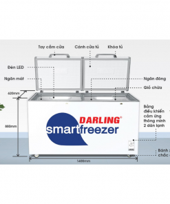 Kích thước tủ đông Darling DMF-4699WS-4