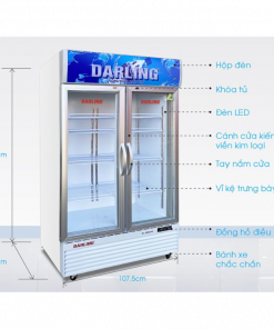 Kích thước tủ mát Darling DL-9000A2