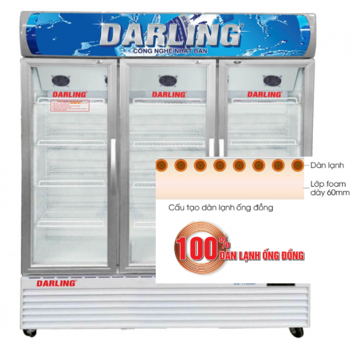 Tủ mát dàn lạnh đồng Darling DL-17000A